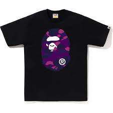 Bape color camo big ape head Black/Purple