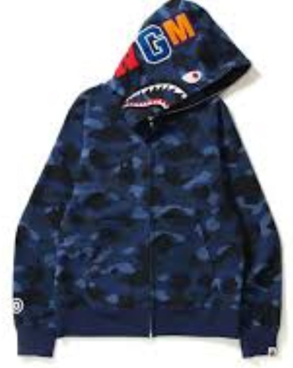 Dark Blue Bape Zip
