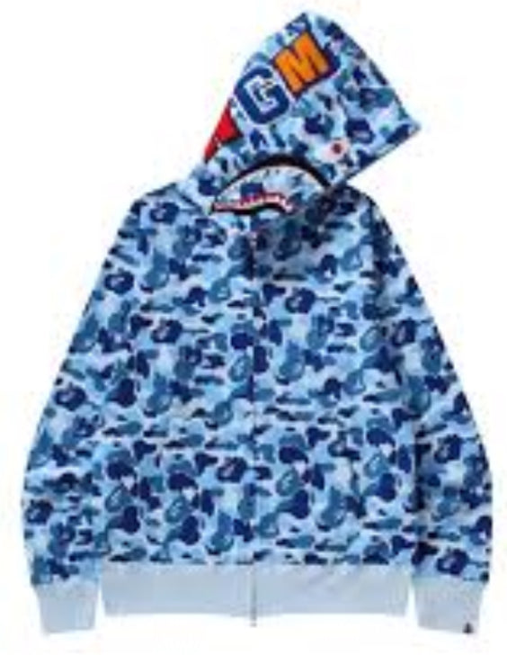 Light Blue Bape Zip
