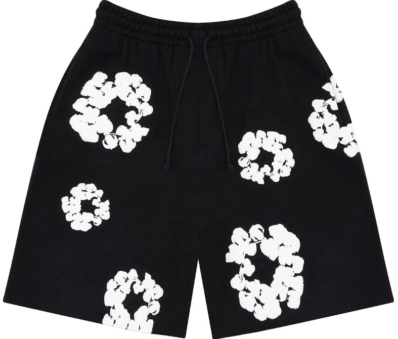 Denim Black Shorts