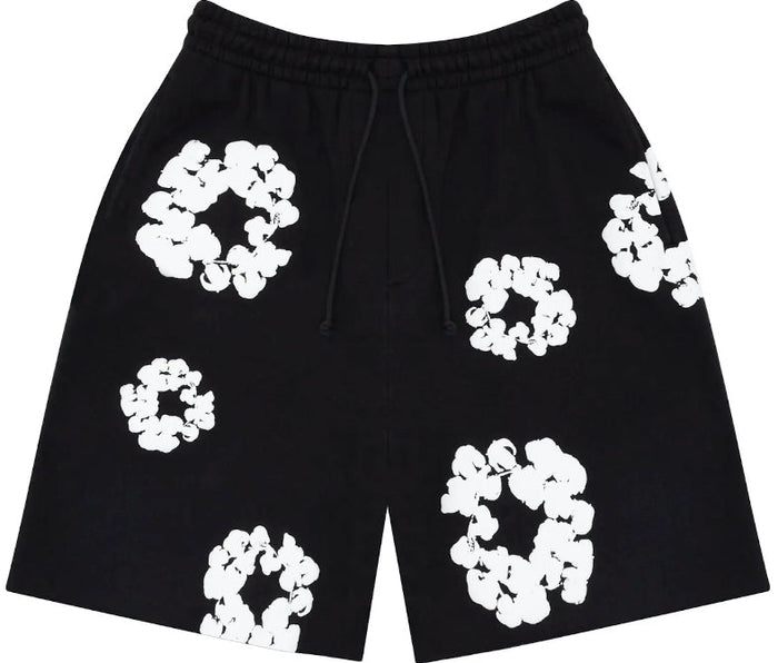 Denim Black Shorts