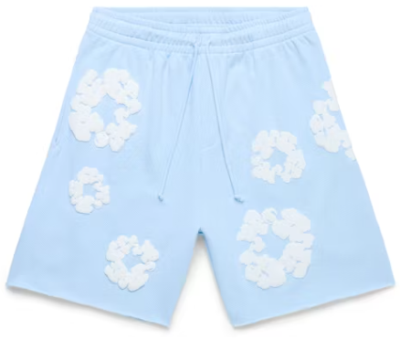 Denim Tears Cotton Wreath Shorts — Powder Blue