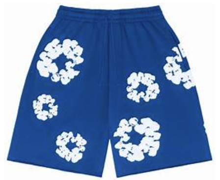 Denim Tears Cotton Wreath Shorts — Royal Blue