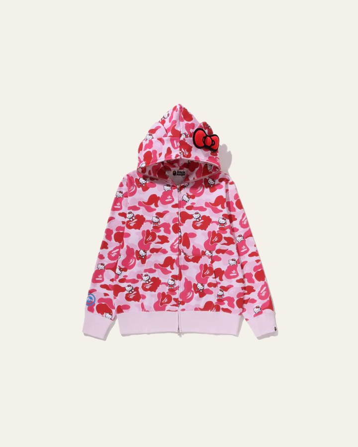 BAPE x Sanrio Hello Kitty Camo Full Zip Hoodie (Ladies)