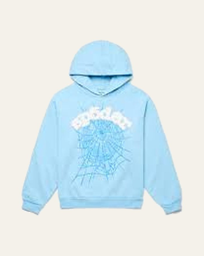 Web Hoodie — Sky Blue