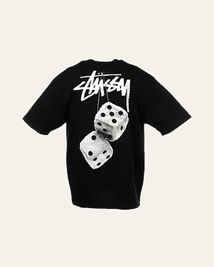 Fuzzy Dice Tee — Black