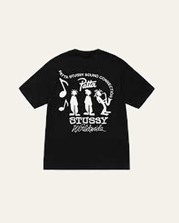 Stüssy × Patta Sound Connection Tee — Black