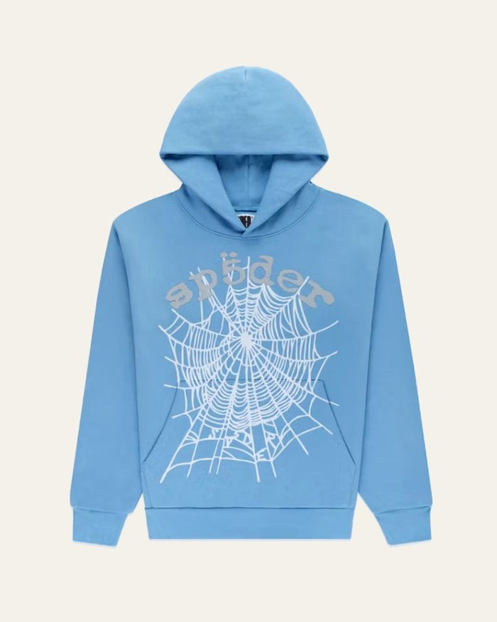Web Hoodie — Dusty Blue