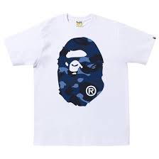 Bape color camo big ape head Blue/White