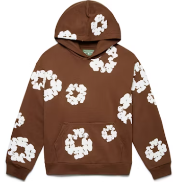 Denim Tears Cotton Wreath Hoodie — Brown