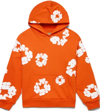 Denim Tears Cotton Wreath Hoodie — Orange