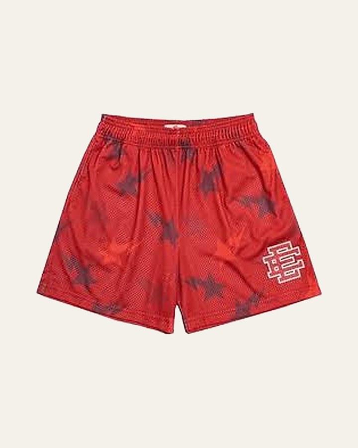 EE × BAPE Basic Short — Red