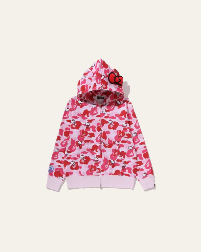 BAPE x Sanrio Hello Kitty Camo Full Zip Hoodie (Ladies)