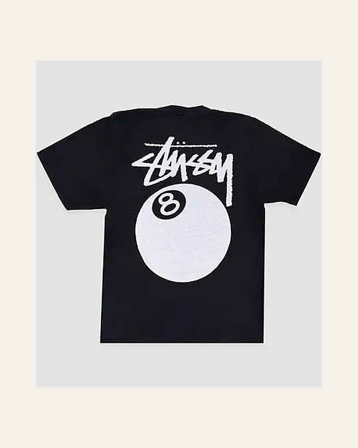 8-Ball Pigment-Dyed Tee — Black