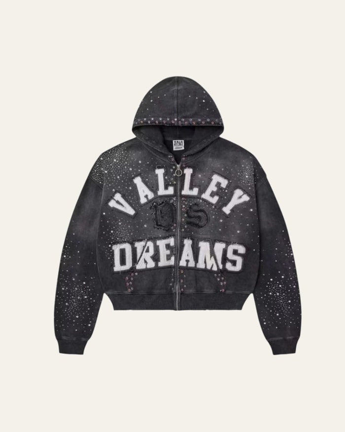 Black Classico Zip Up Hoodie
