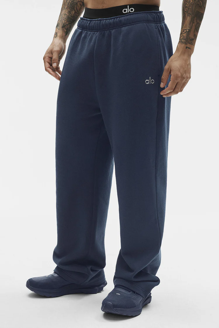 Alo Yoga NAVY RELAXED PANTS