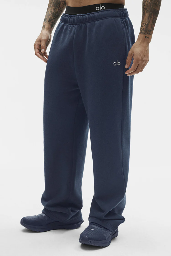 Alo Yoga NAVY RELAXED PANTS